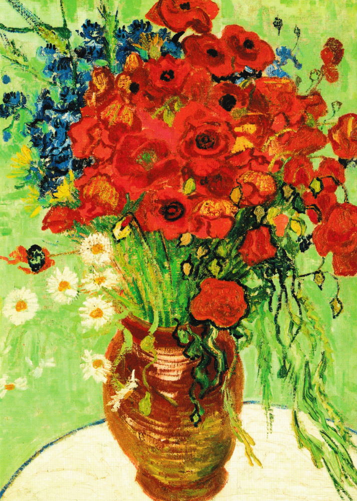 van gogh vase with